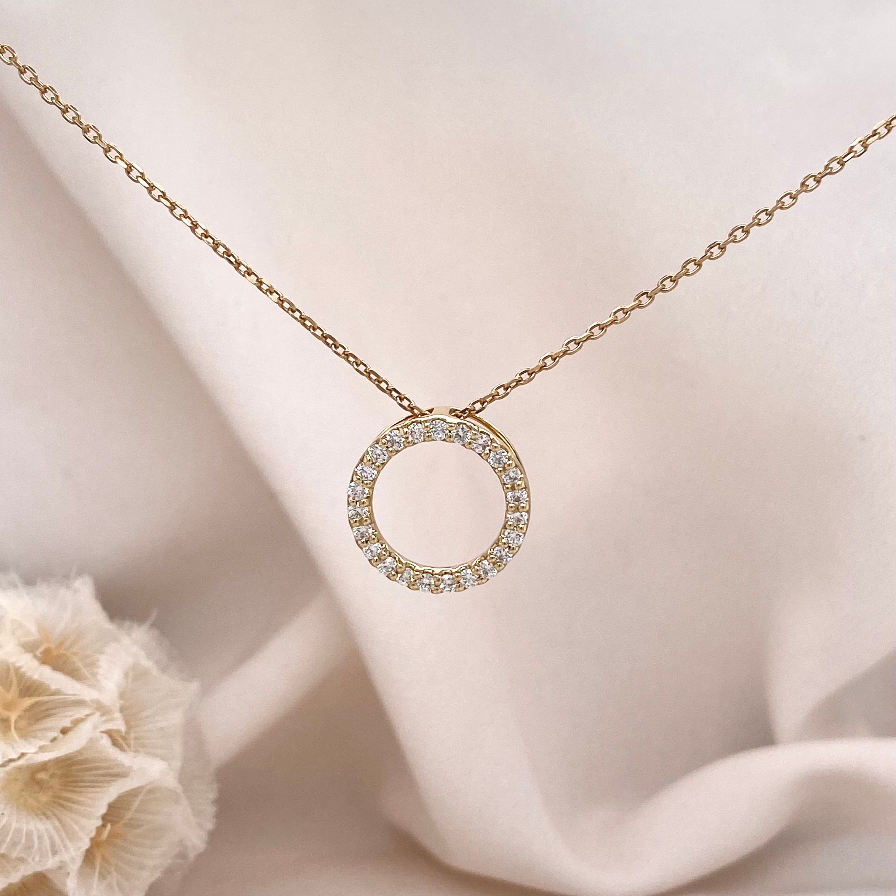 Diamond Circle Pendant
