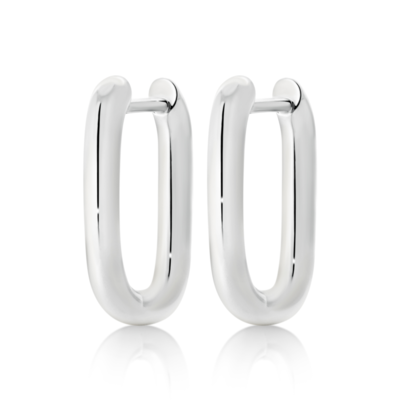 Zoe Austin - Sterling Silver rectangle earrings