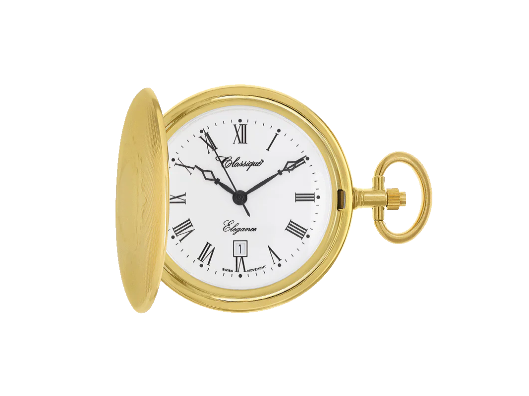 Silas - Gold Plated Pocket Watch 41mm