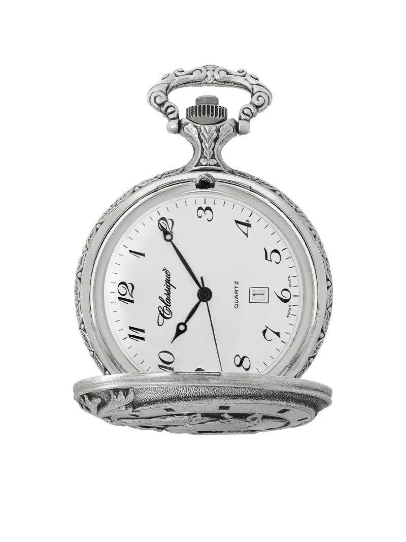 Horses - Antique silver Pocket Watch