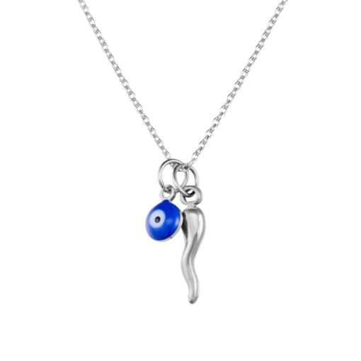 Zoe Austin - Sterling Silver cornicello & Eye
