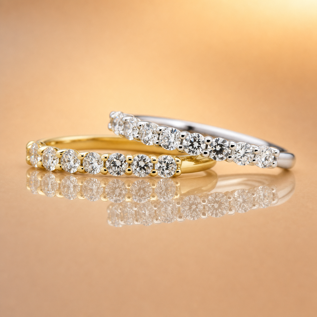 9ct Gold - Lab Diamond wedding band 0.50ct