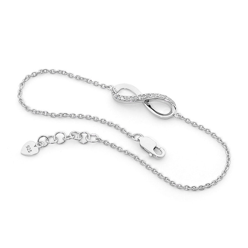 Zoe Austin - Sterling Silver infinity symbol bracelet