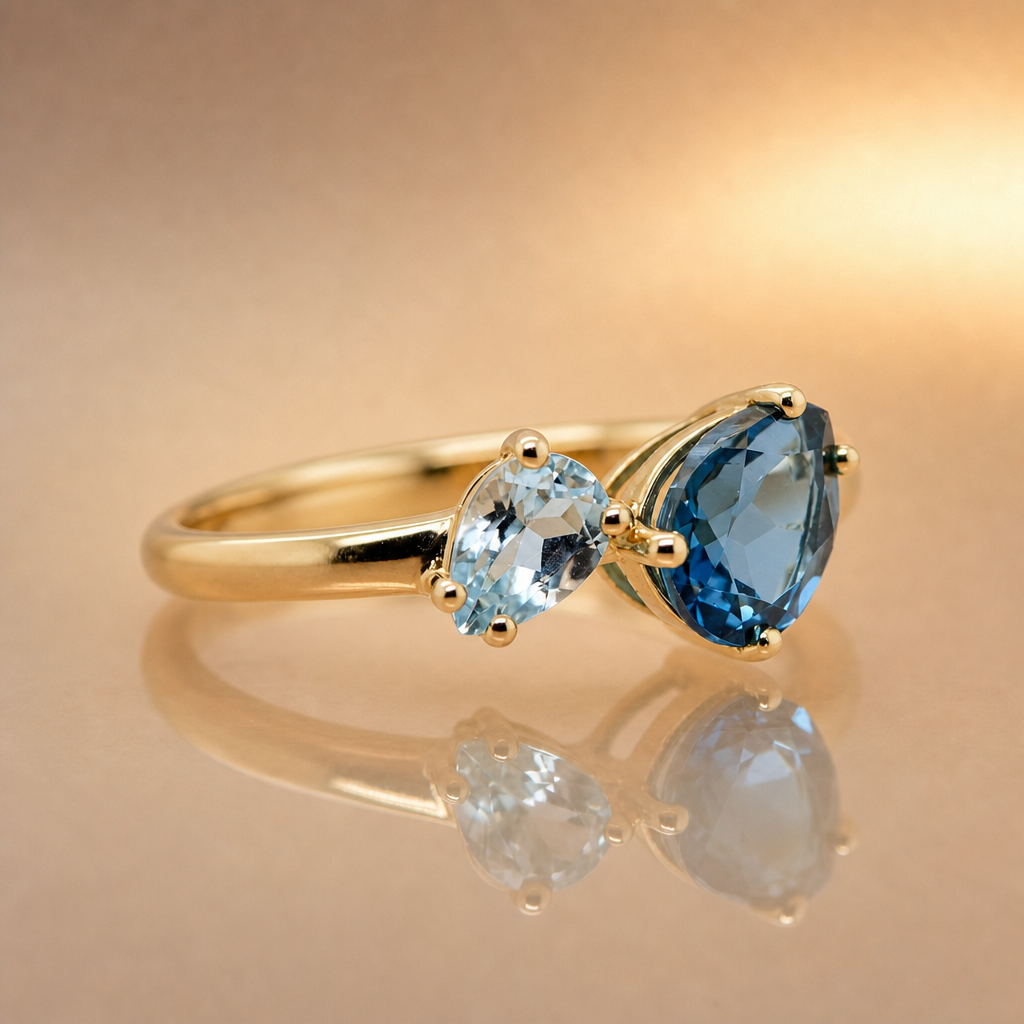 Blue Topaz & London Blue Topaz Ring