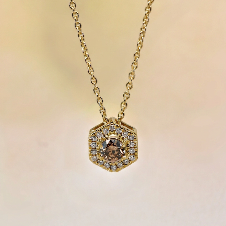 Champagne Diamond Pendant