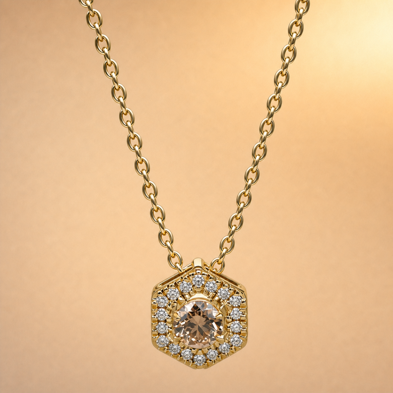 Champagne Diamond Pendant