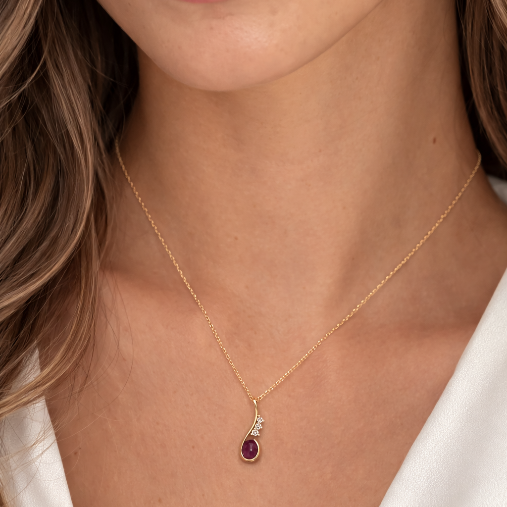 Ruby & Diamond Pendant