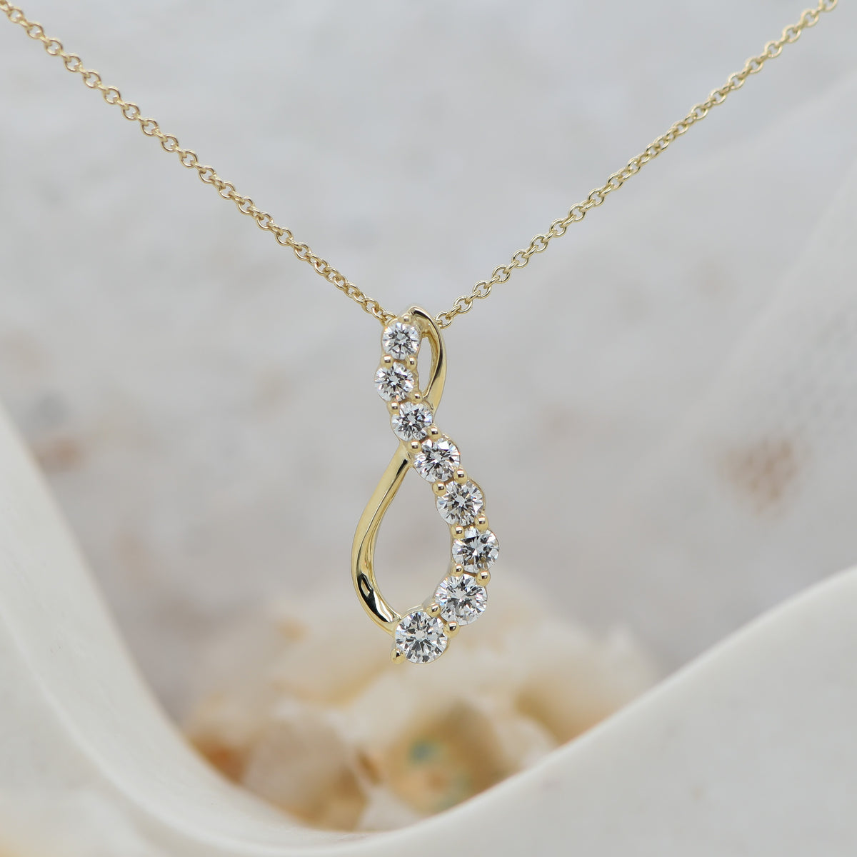 Lab Grown Diamond Infinity Pendant