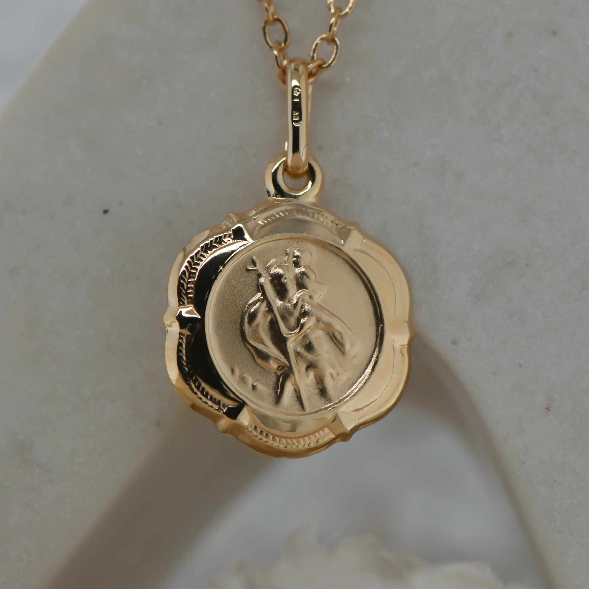 9ct St Christopher Medal