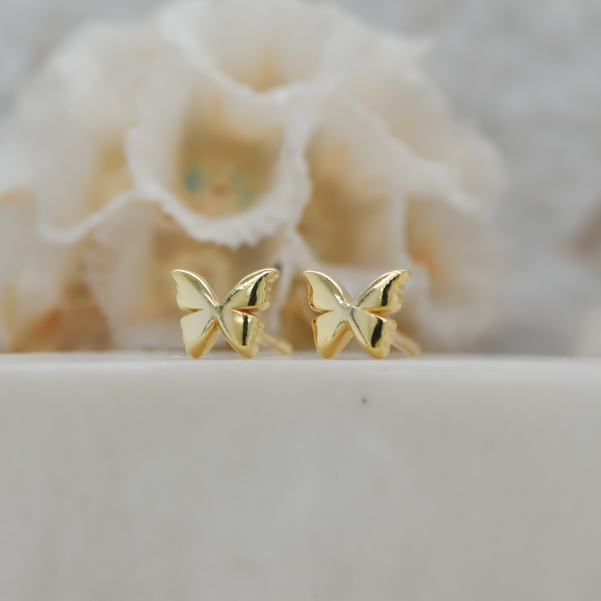 9ct Butterfly Studs
