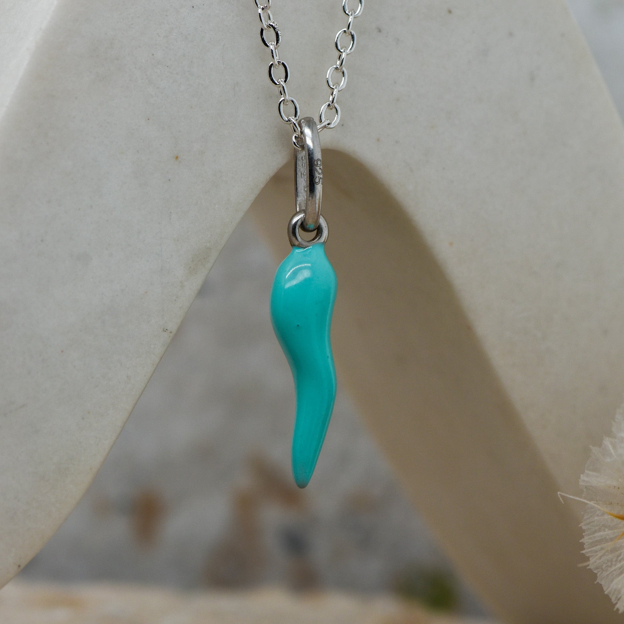 Silver Corni Pendant (Chilli Charm)