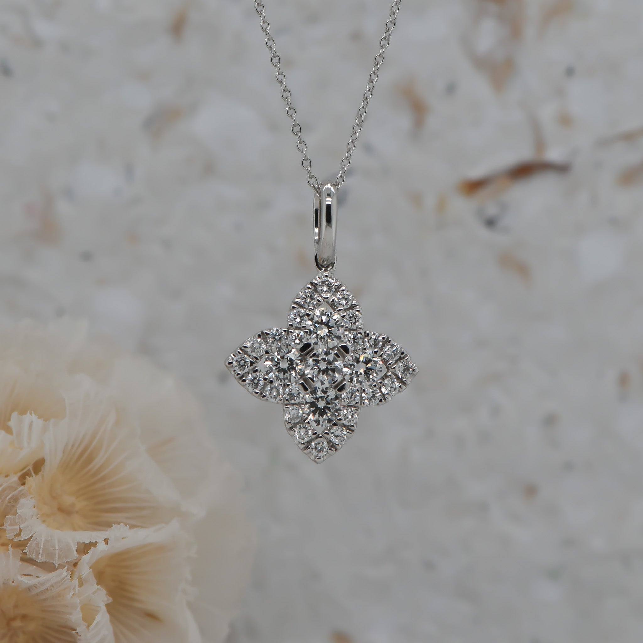 White Gold Diamond Necklace