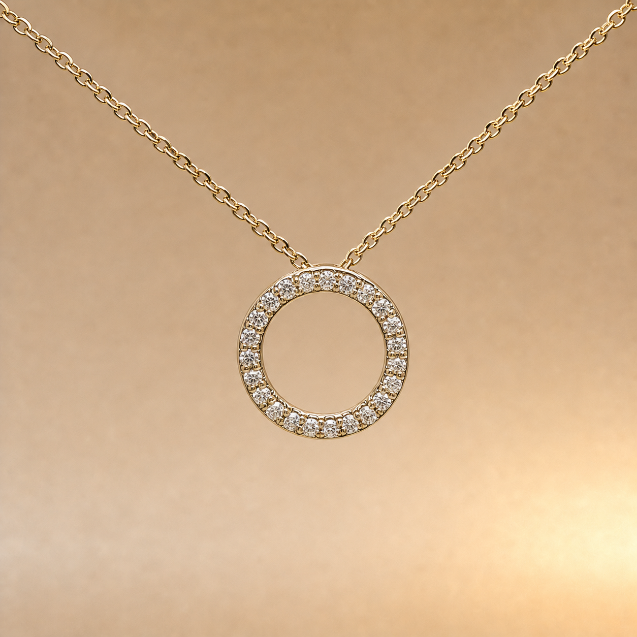 Diamond Circle Pendant