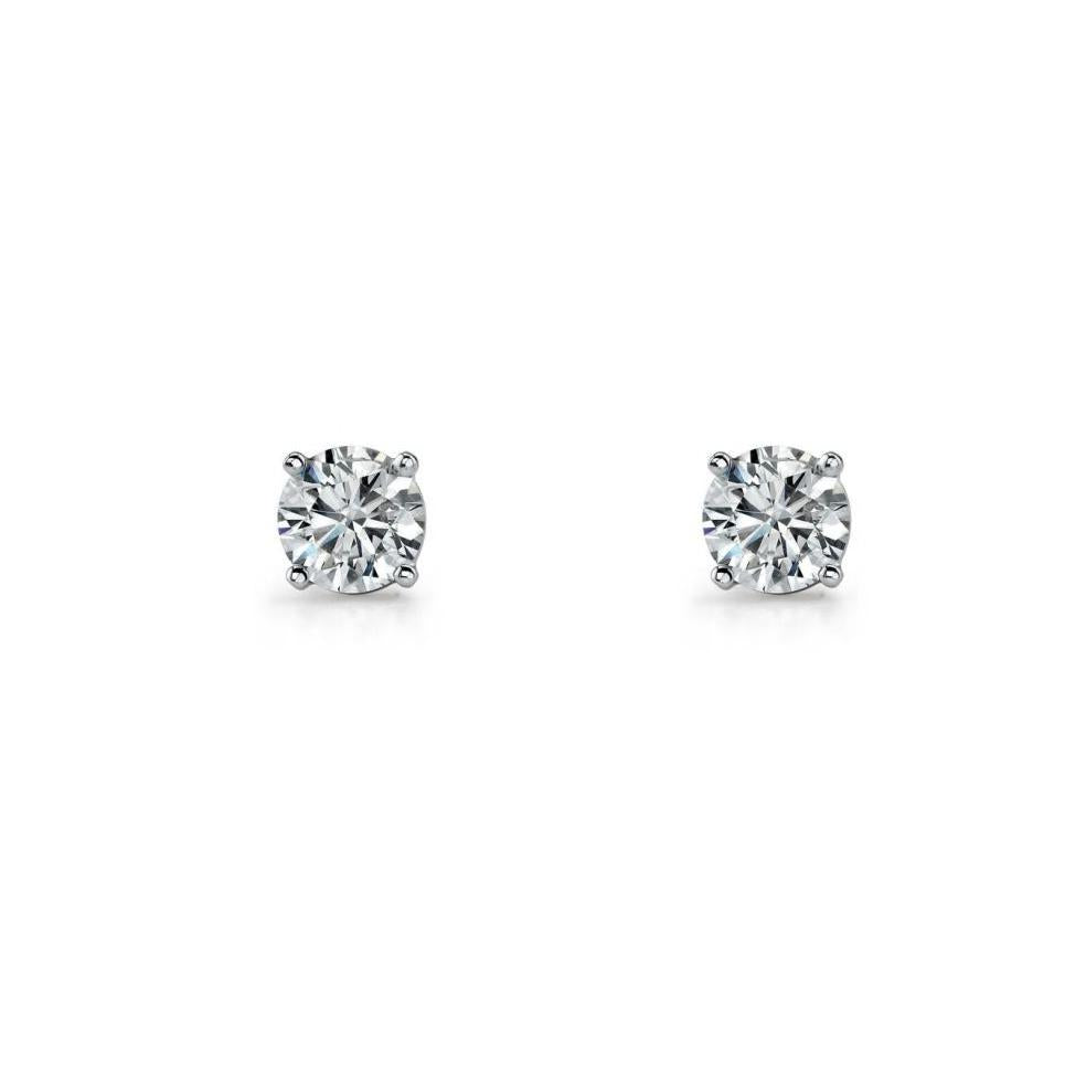 Zoe Austin - Sterling Silver claw set CZ Studs