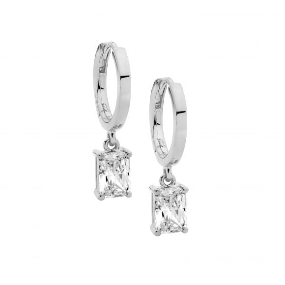 Zoe Austin - Sterling Silver huggie drop earrings (3 colours)