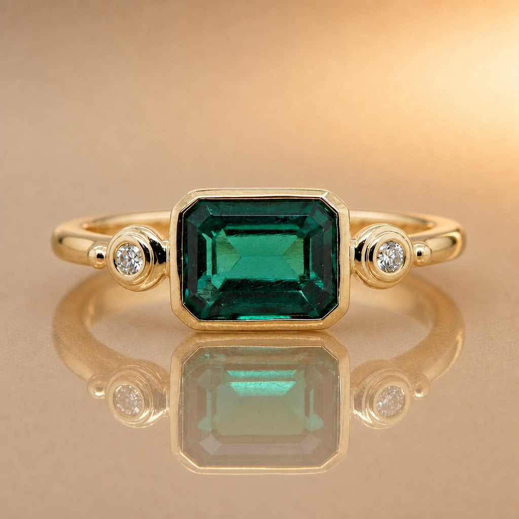 Emerald & Diamond Ring