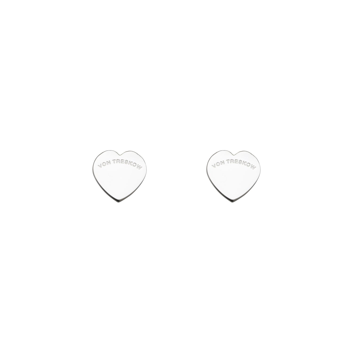 Von Treskow - flat heart studs