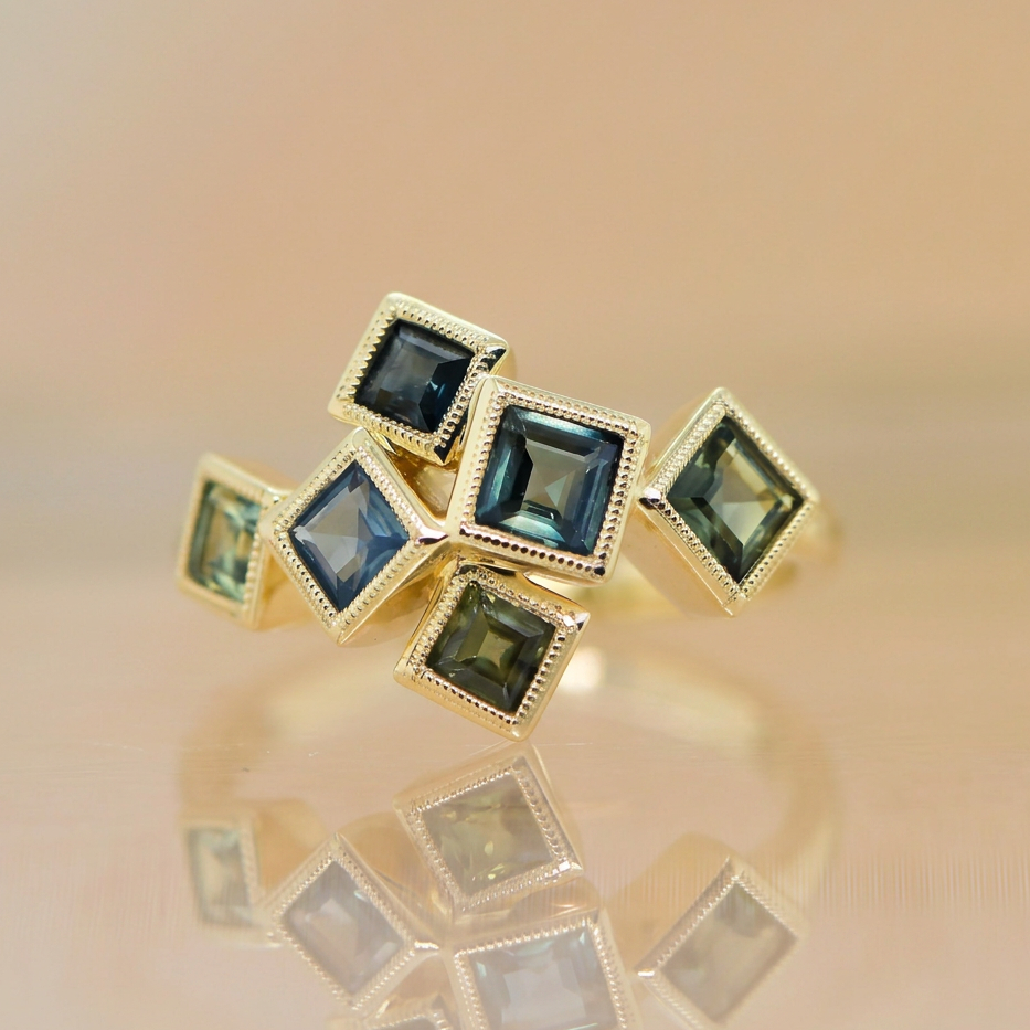 'FRANKIE' AUSTRALIAN SAPPHIRE & DIAMOND Exclusively, Paton's Place