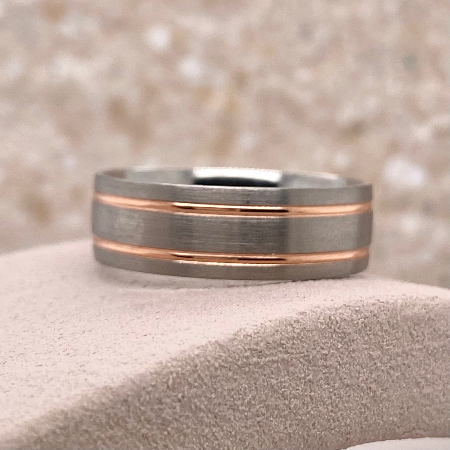 Rose Gold & Titanium Ring
