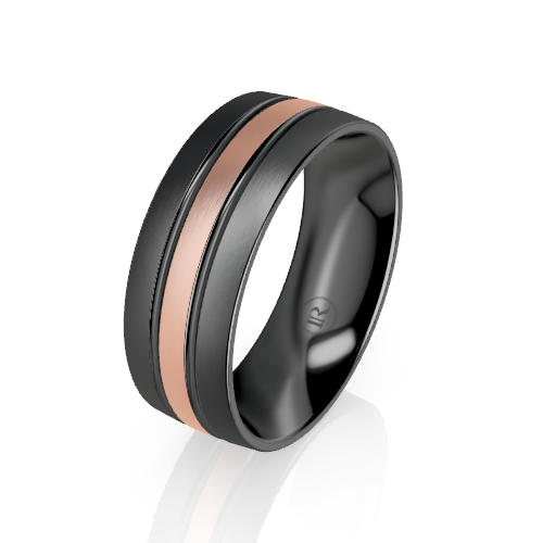 Centre Inlay Wedding Ring