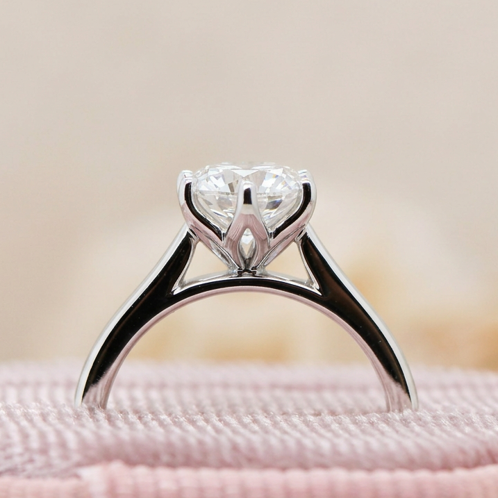 Jane | 1.51ct Round Brilliant Lab Grown Diamond Solitaire | 18ct White Gold