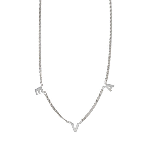 Von Treskow - DELICATE INITIAL NECKLACE SILVER