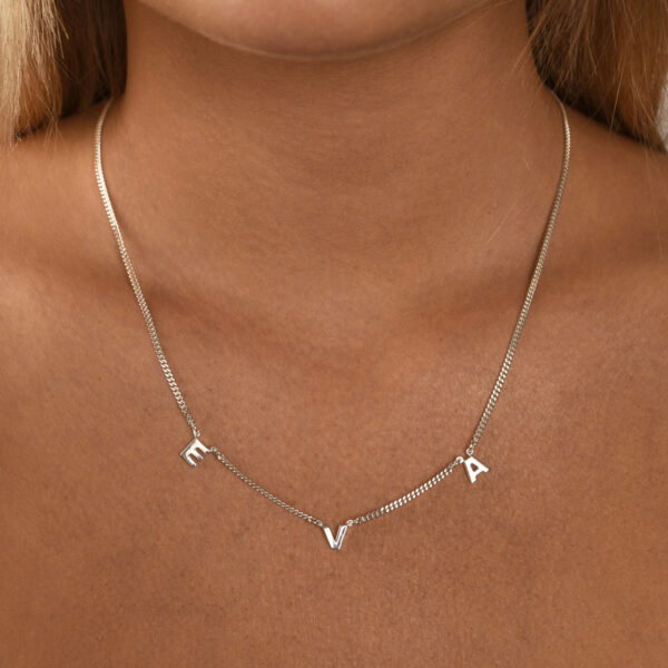 Von Treskow - DELICATE INITIAL NECKLACE SILVER