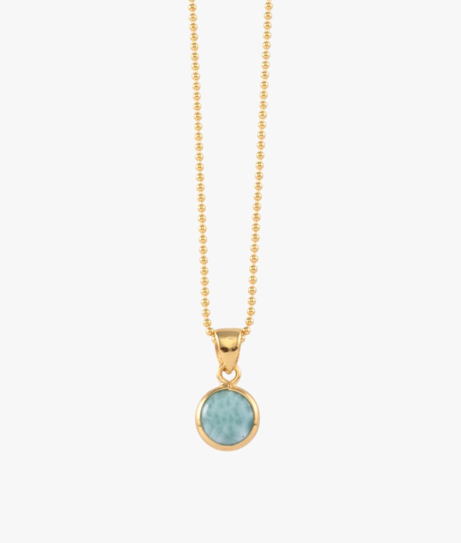 Von Treskow - Round Larimar Ball Chain Necklace