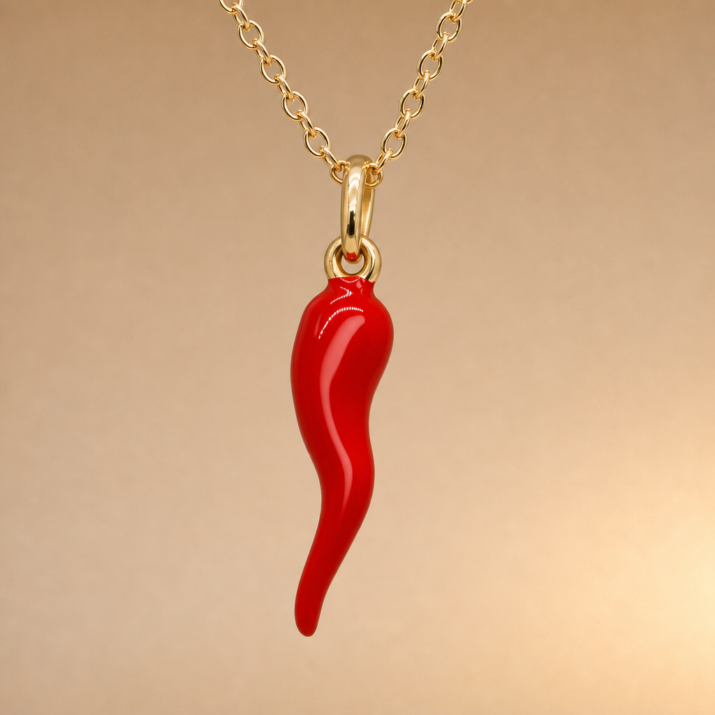 Large gold corni (chilli charm)