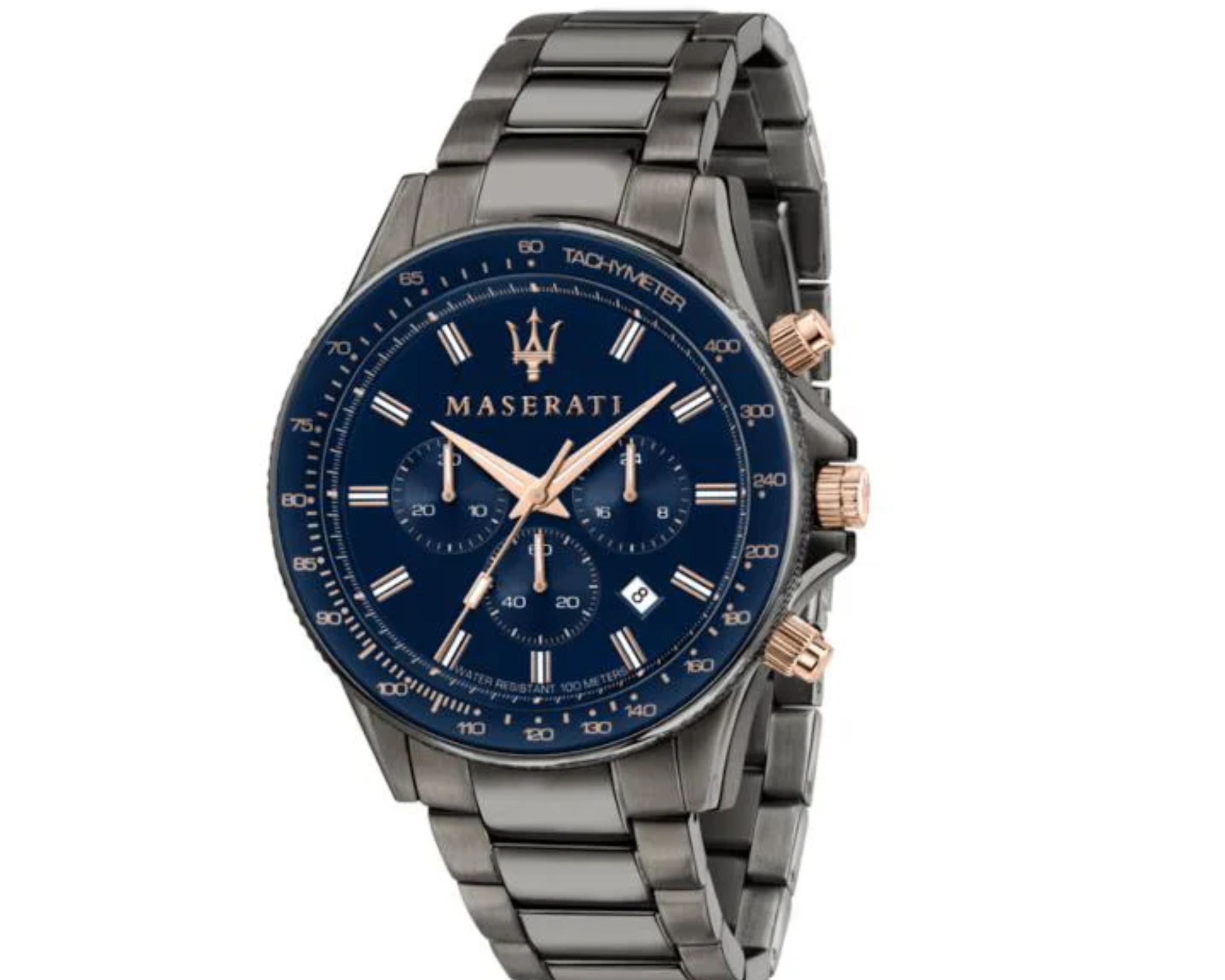 Maserati Sfida Gun Metal - Blue Dial
