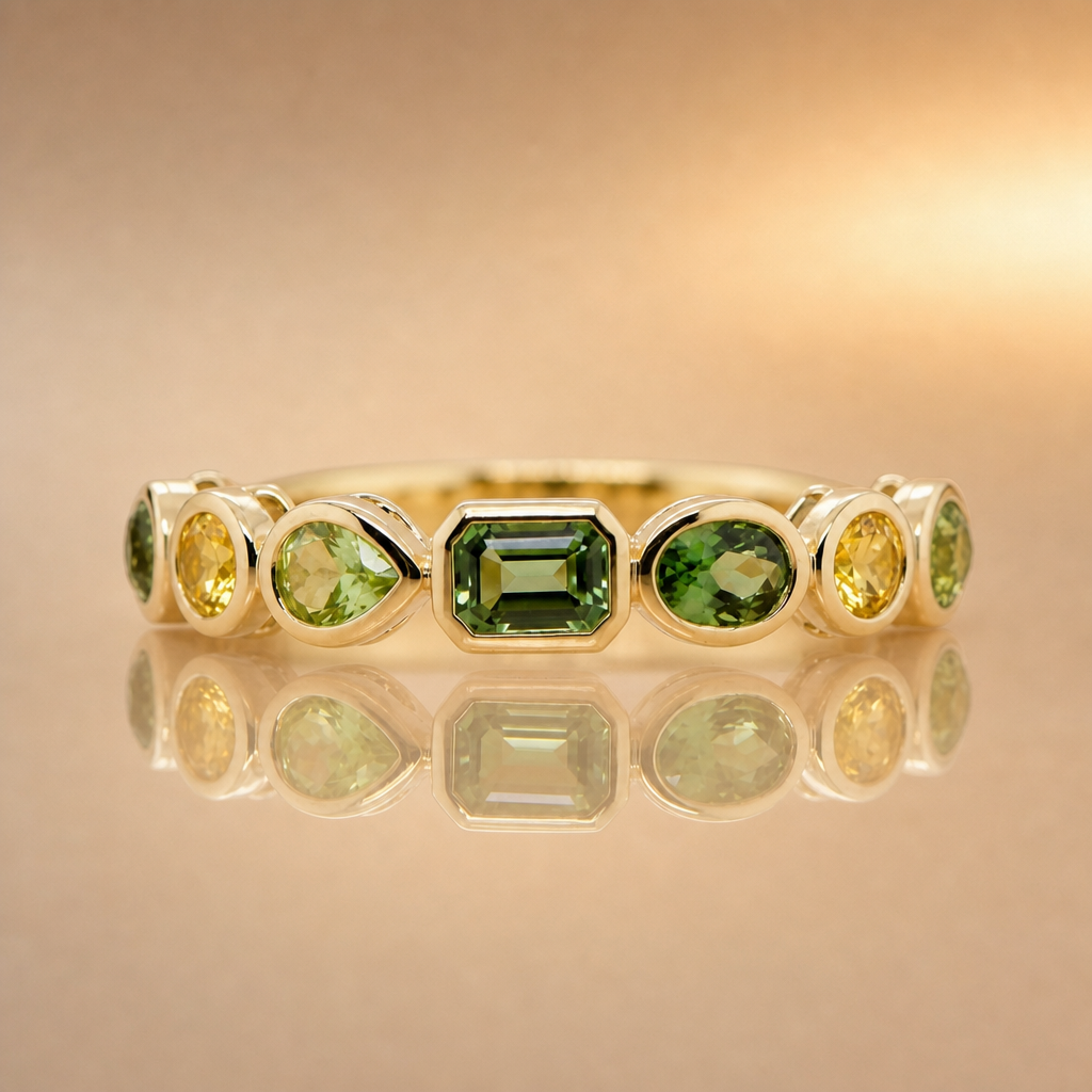 Multi stone Band - 9ct gold