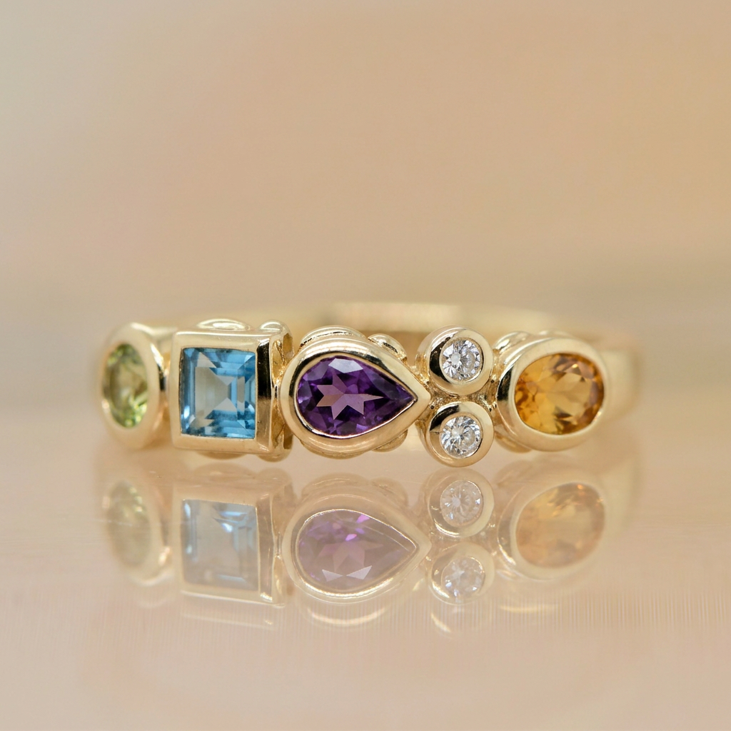 Multi stone Band - 9ct gold