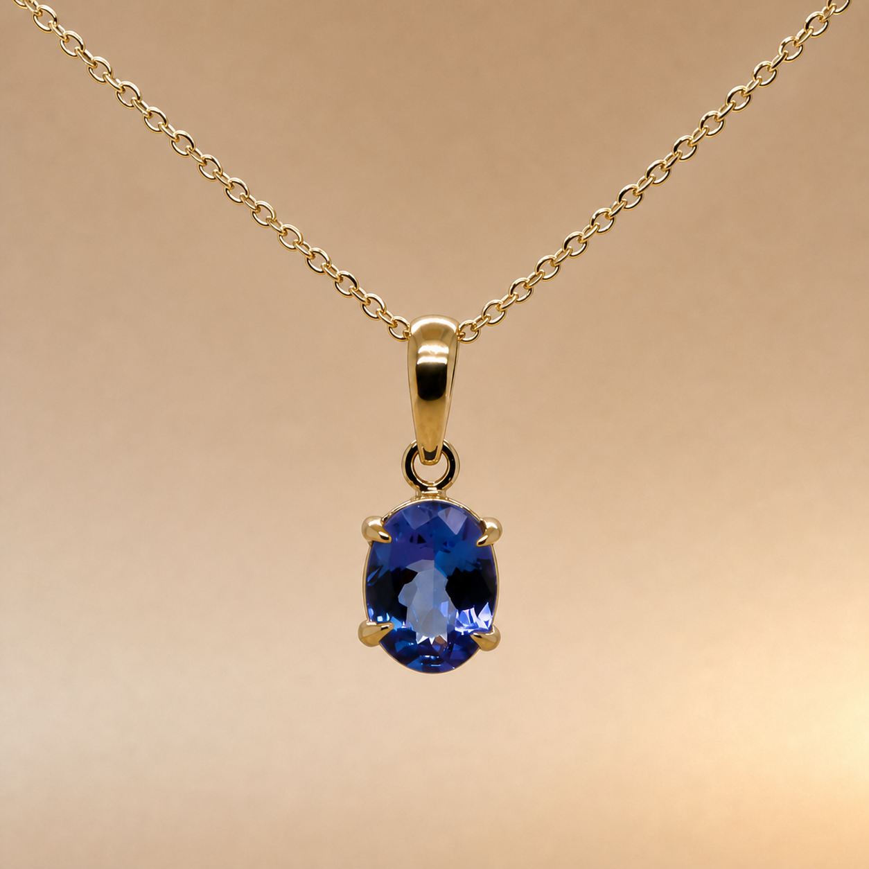 Oval Tanzanite Pendant