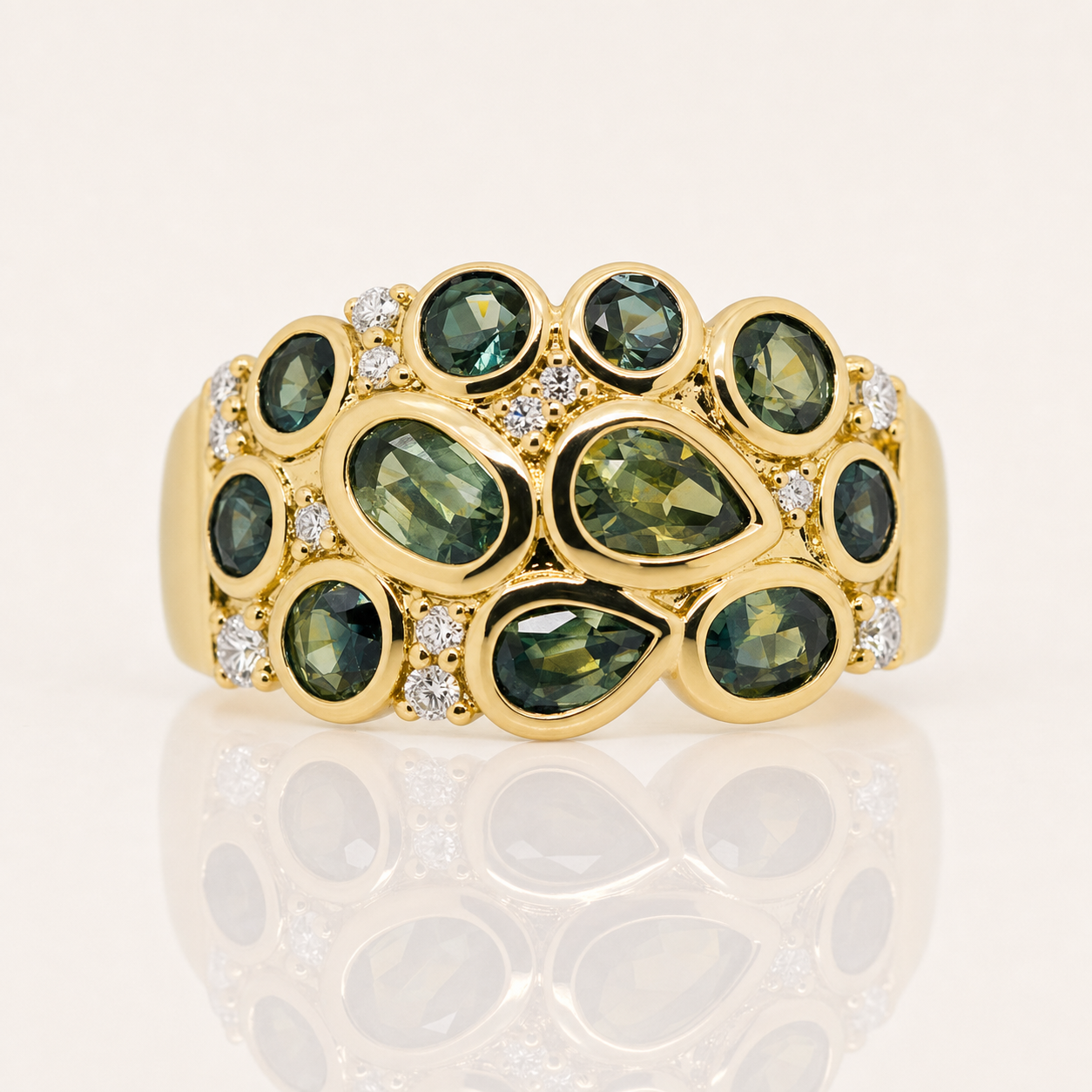 Roo | Australian Sapphire & Diamond Dress Ring | 9ct Yellow Gold | Exclusively Paton's Place