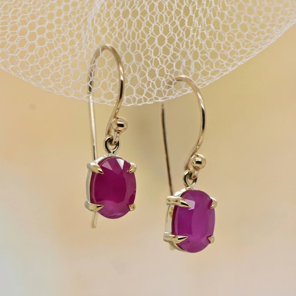 Ruby Drop Earrings