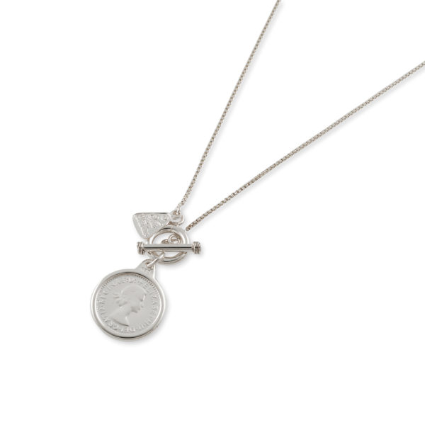 Von Treskow - Box chain necklace with Threepence