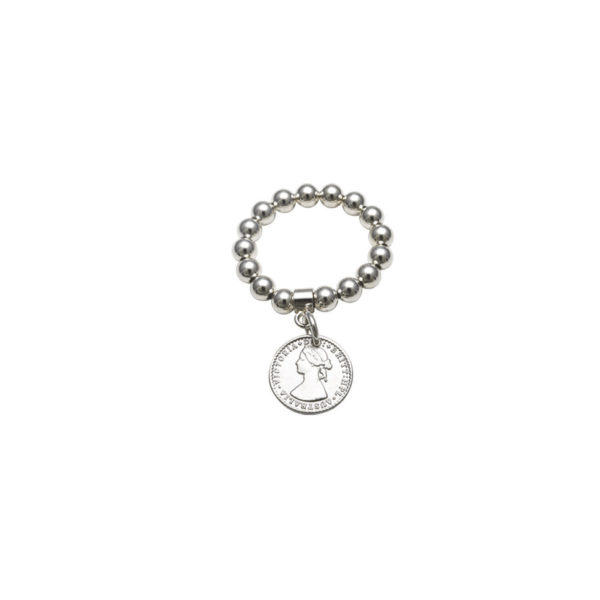 Von Treskow - STRETCHY RING WITH MINI COIN