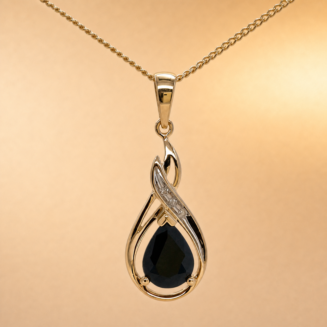 Sapphire & Diamond Pendant
