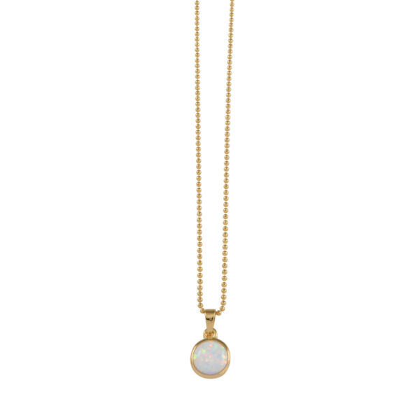 Von Treskow - CASED CZELLINE OPAL ROUND PENDANT