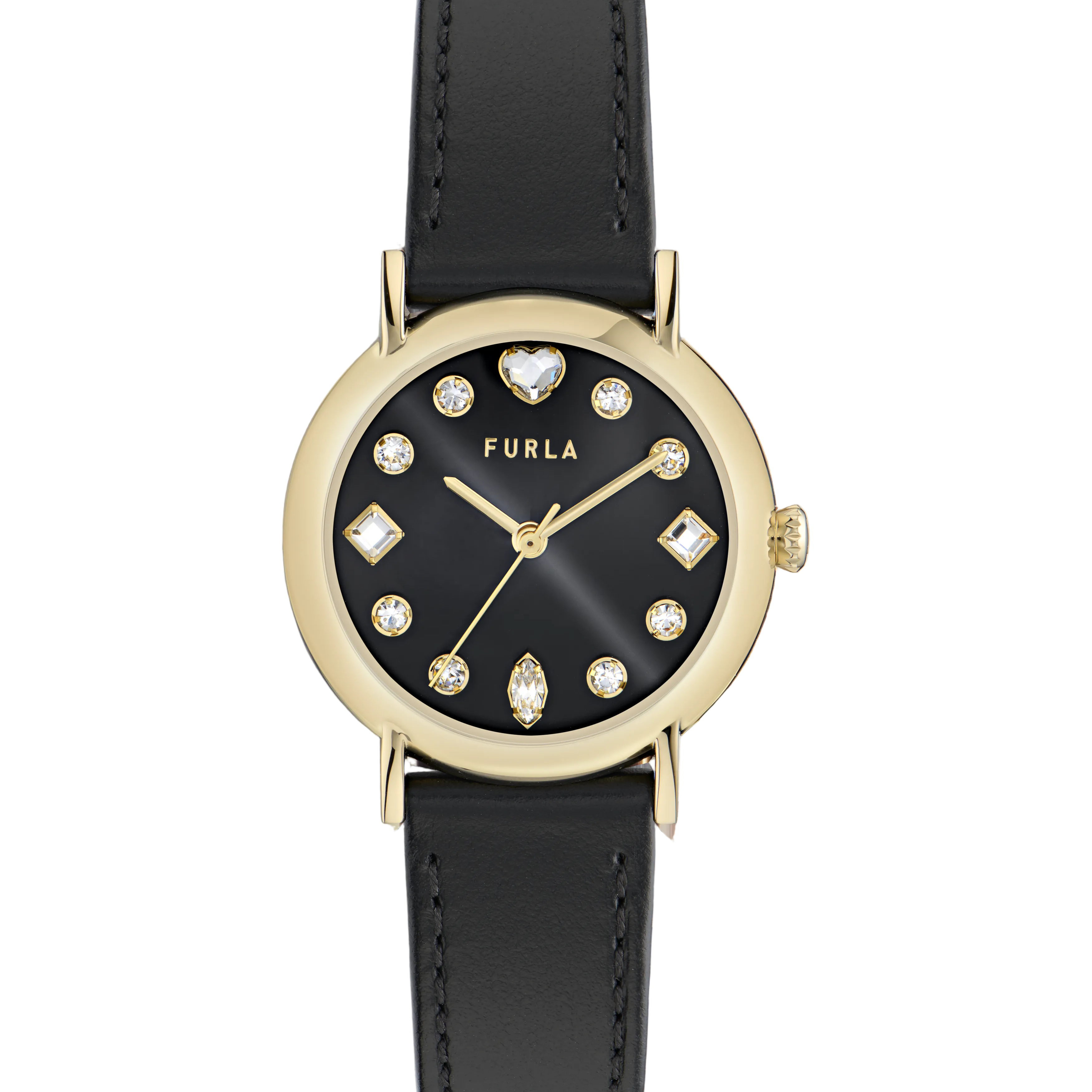 Furla - Easy Shape Gold/black strap