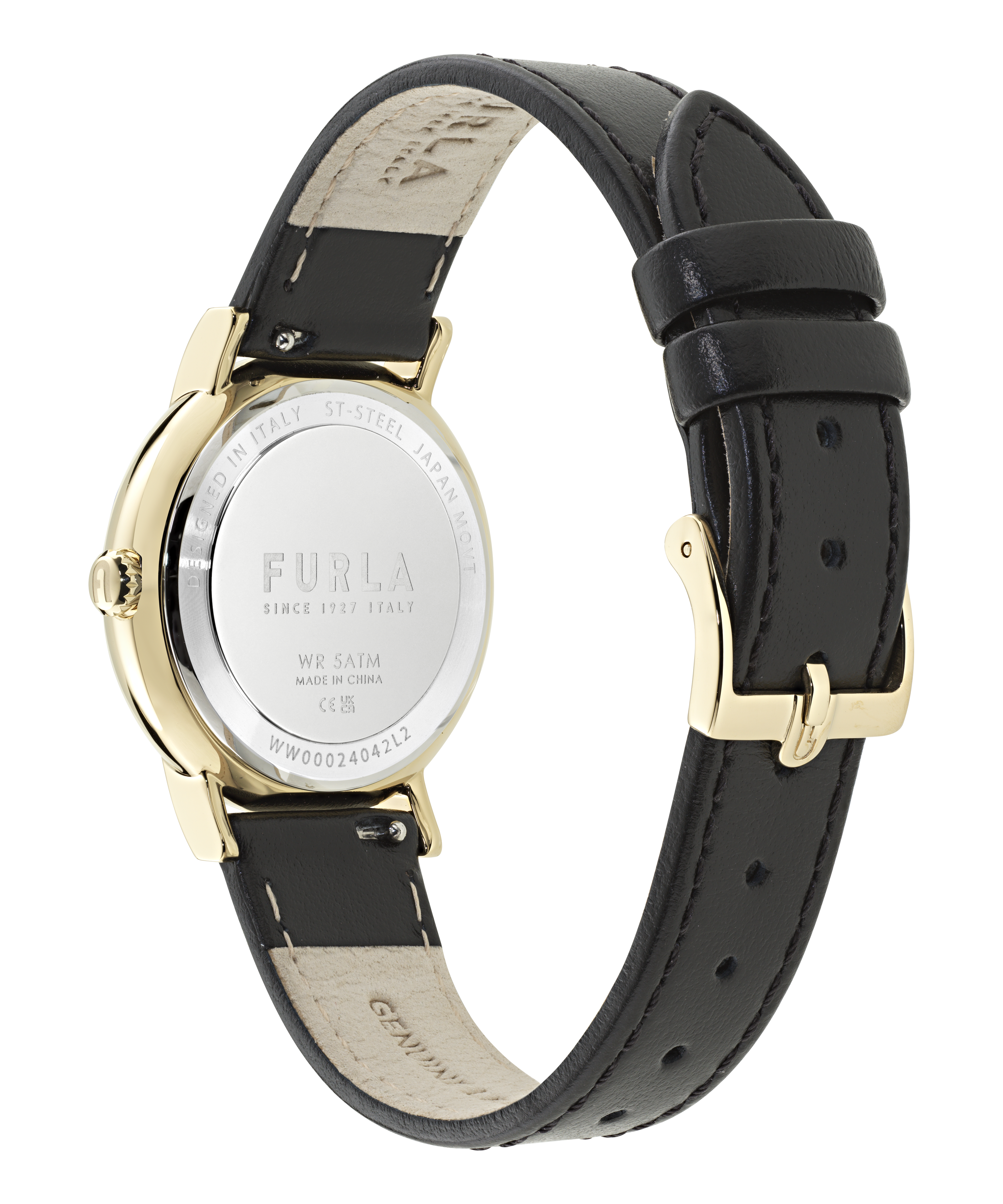 Furla - Easy Shape Gold/black strap