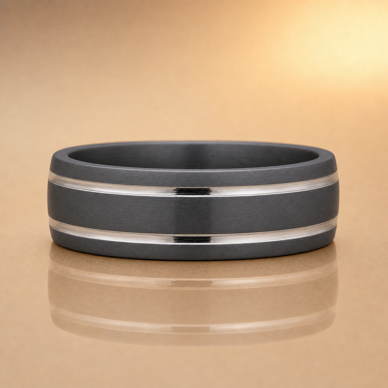 White Gold & Tantalum Ring