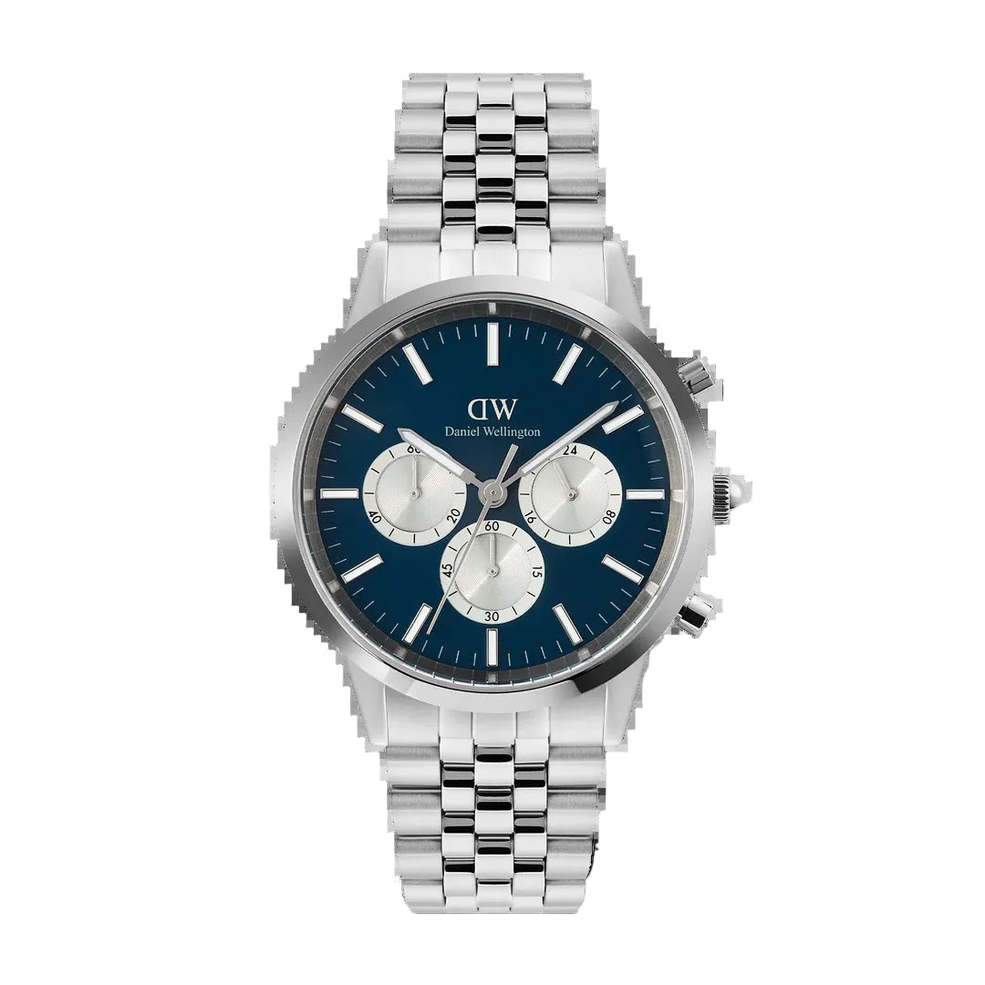 Daniel Wellington - Iconic Chronograph Arch 5-Link Arctic Panda Silver