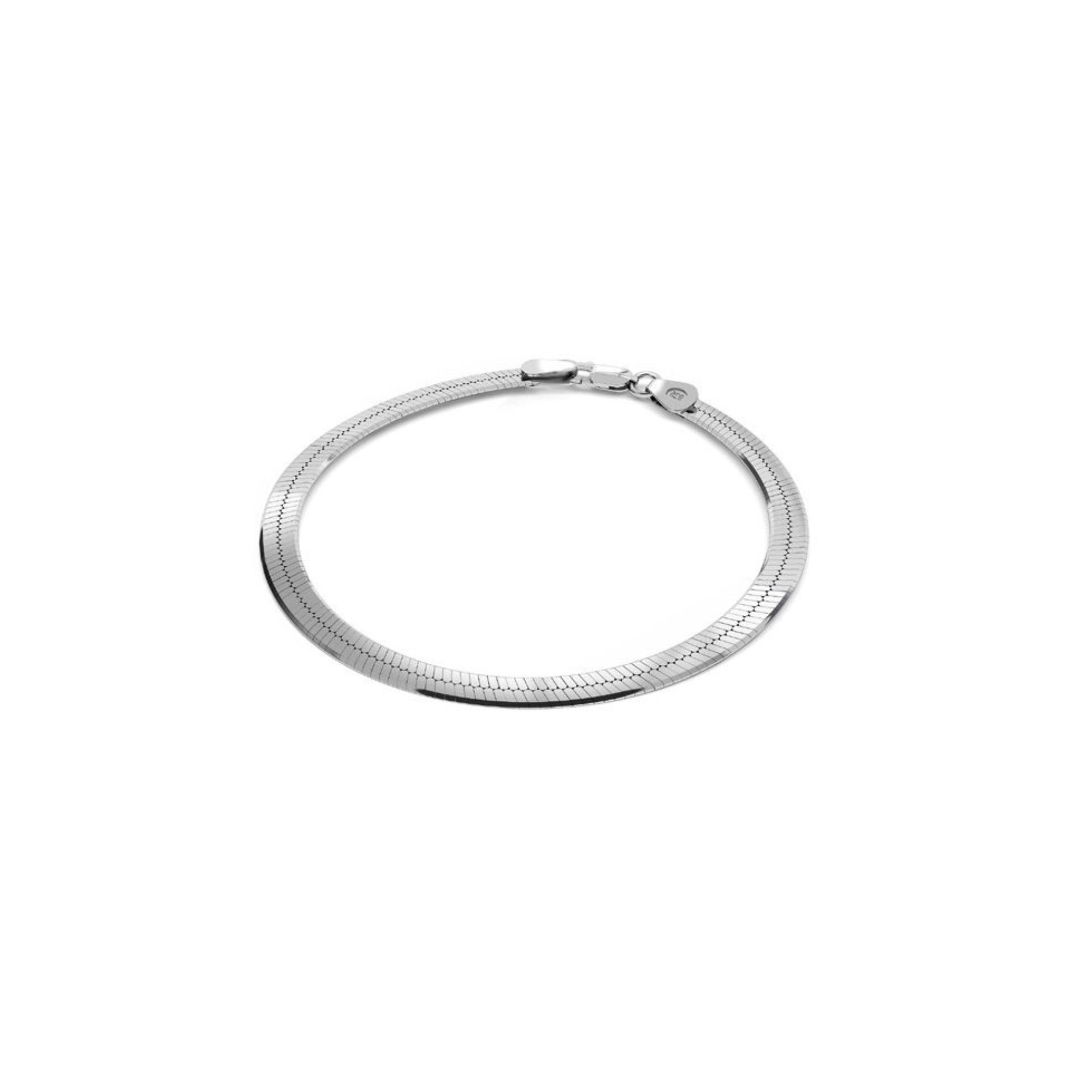 Zoe Austin - Sterling Silver Flat Bracelet