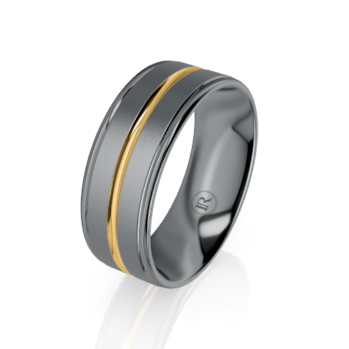 Tantalum & Yellow Gold Ring