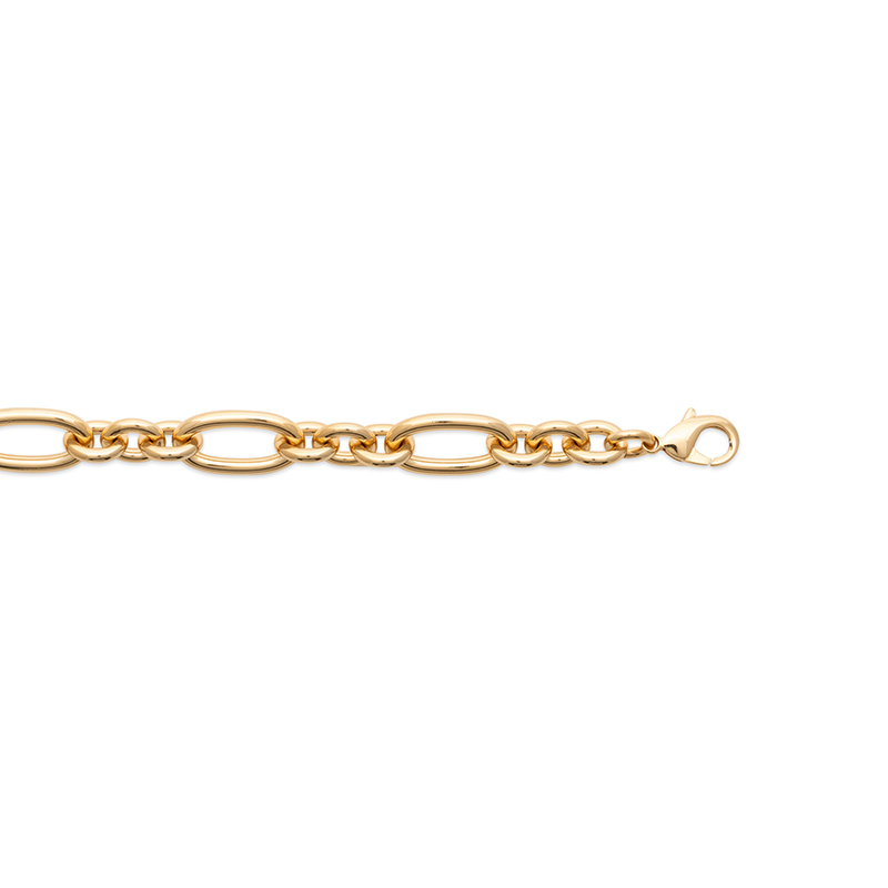 Zoe Austin - 18CT YG PLATED LARGE OVAL/TRIPLE CIRCLE LINK