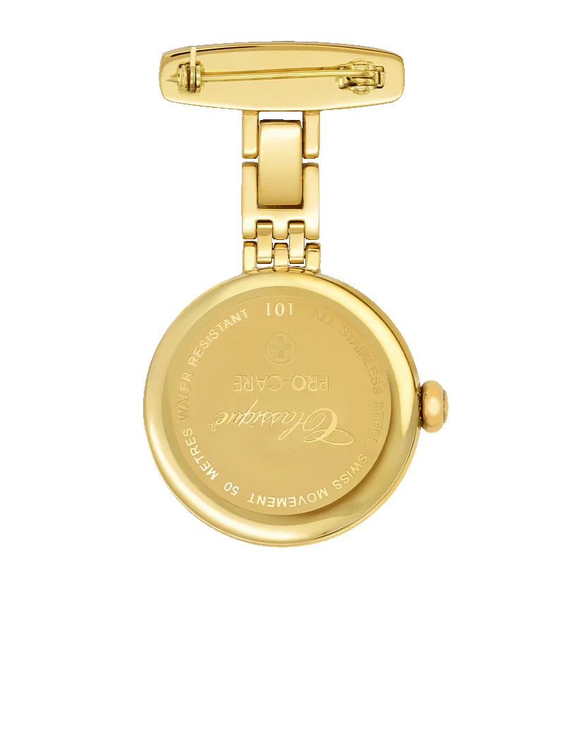 Gold plated Nurses Watch