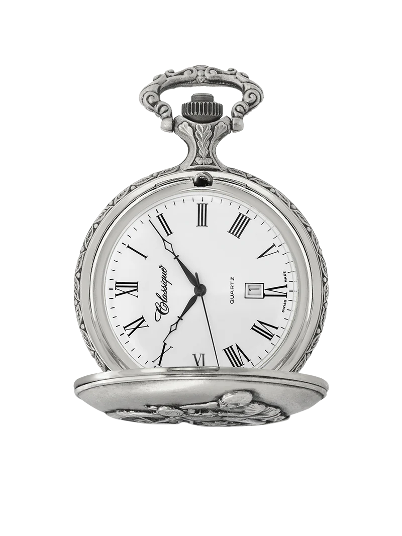 Motorbike - Antique silver Pocket Watch
