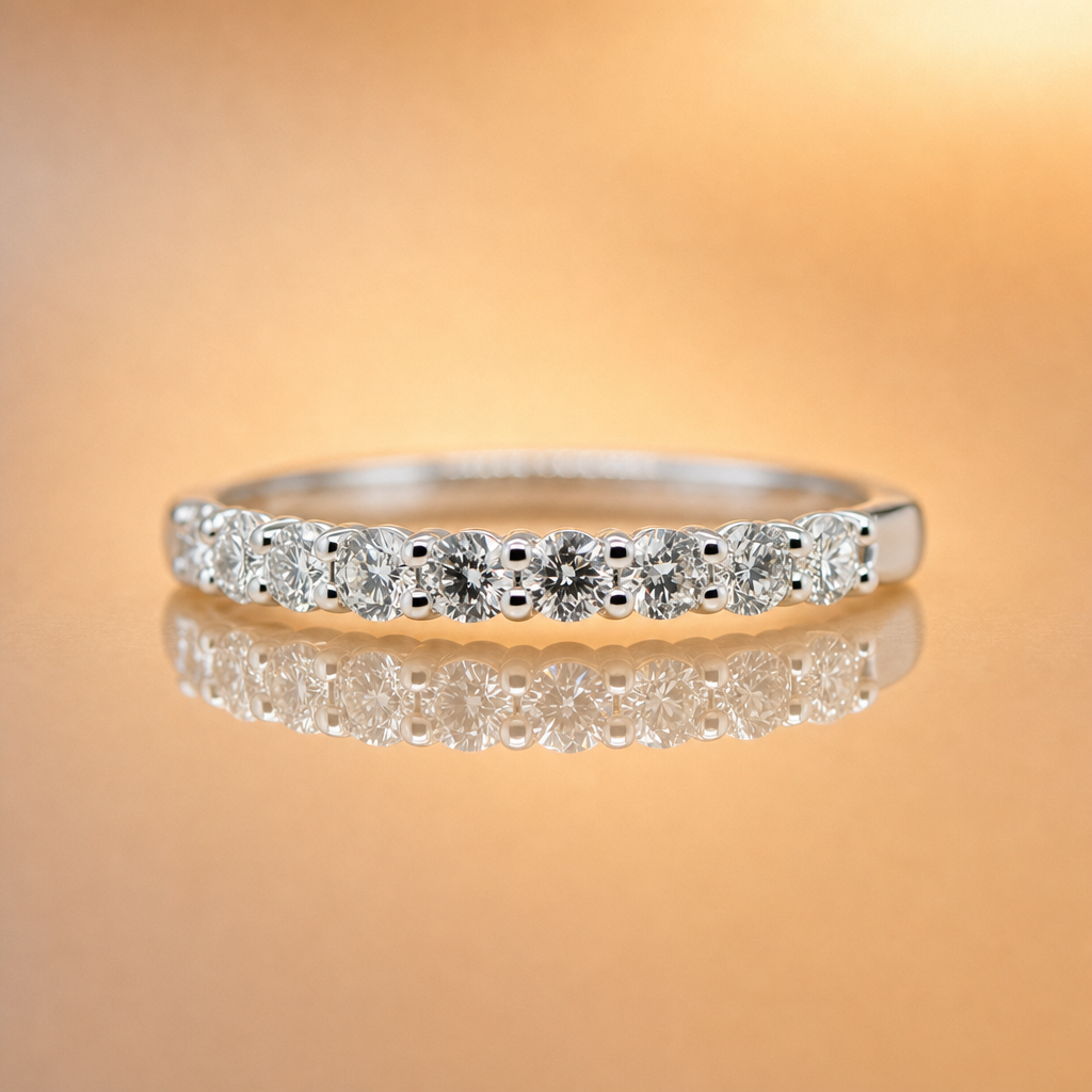 9ct Gold - Lab Diamond wedding band 0.50ct