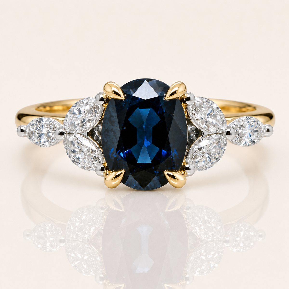 Amanda | Australian Sapphire & Diamond Ring | 18ct Gold | Exclusively Paton's Place